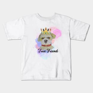 Fun Dog True Friend Kids T-Shirt